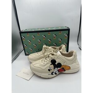 Gucci x Mickey Mouse Rhyton Leather Sneaker|